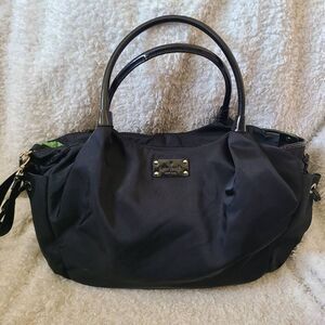 Kate Spade New York Stevie Black Nylon Diaper Bag with changing pad‎